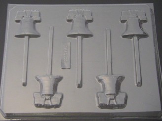3518 Liberty Bell Chocolate or Hard Candy Lollipop Mold